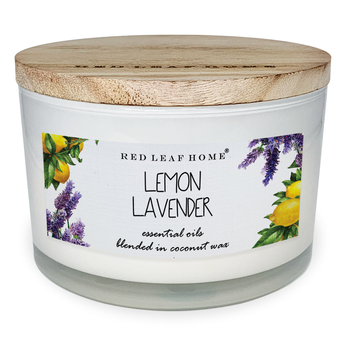 Lemon Lavender Candle Red Leaf Home